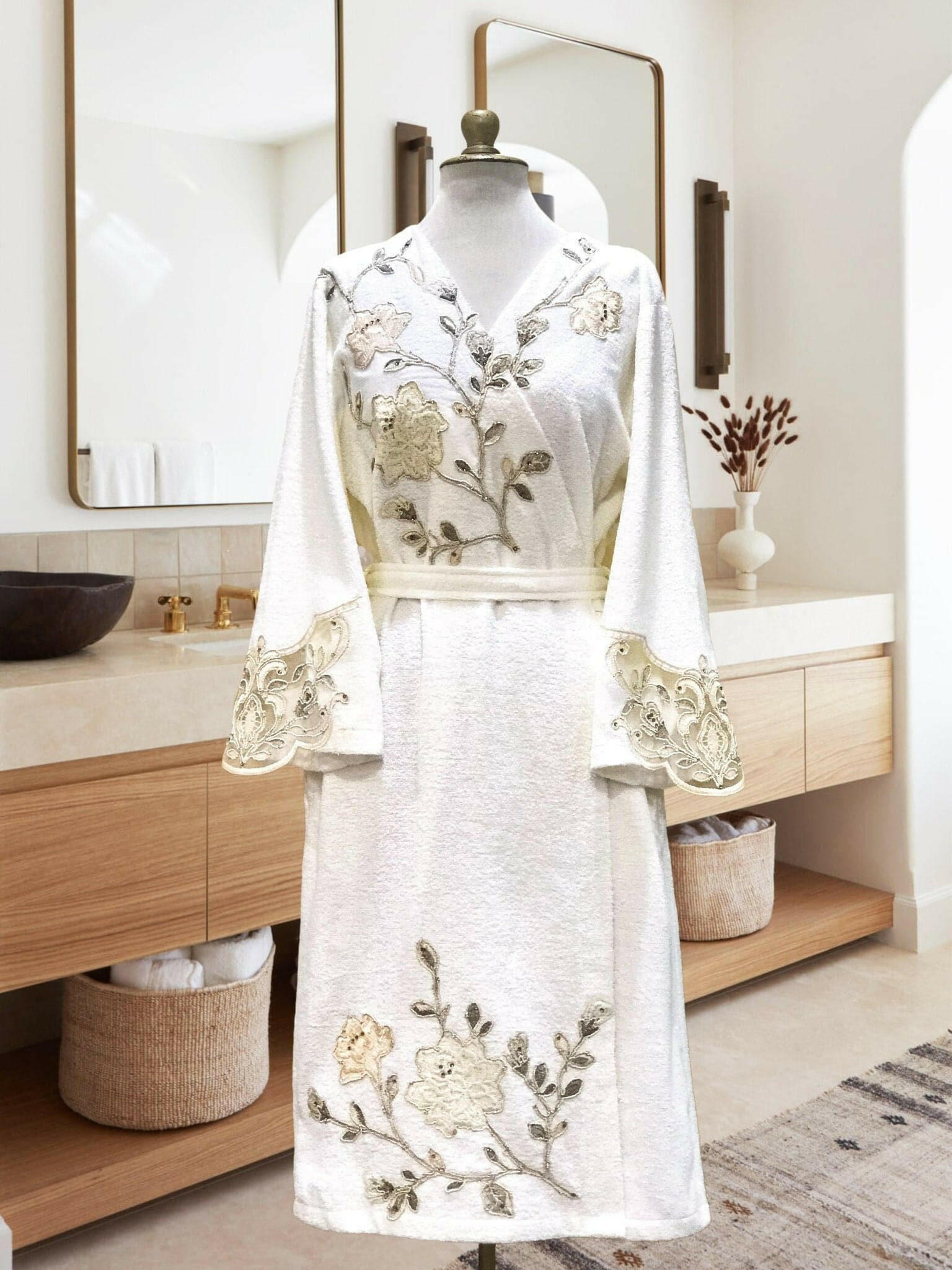 Cotton floral robes best sale