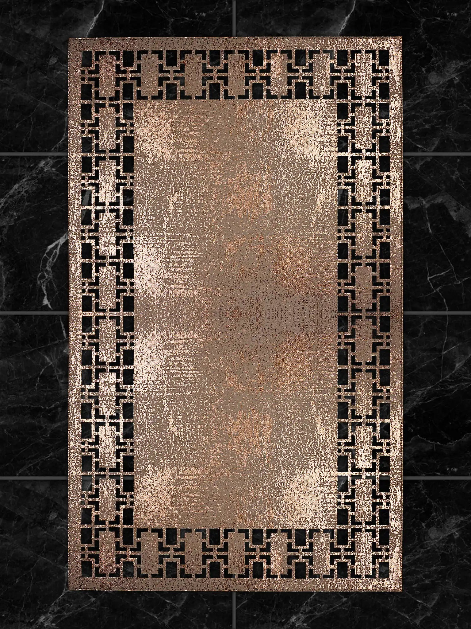 Emel Rectangular Laser-cut Modern Stylish Luxury Rug by Creative Home