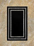 Berna Rectangular Black & Gold Modern Leather Striped Minimal Rug - by Creative Home Rugs, RUG-BRNA-BlaGo-4060,RUG-BRNA-BlaGo-60100,RUG-BRNA-BlaGo-70120,RUG-BRNA-BlaGo-85137,RUG-BRNA-BlaGo-121182