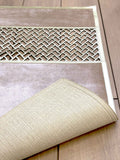 Tilbe Gold Color Rectangular Rug - Creative Home Designs Luxury Carpets, Geometric Modern Cut Through Cut Out Style Turkish Mat,RUG-TLBE-Go-4060,RUG-TLBE-Go-60100,RUG-TLBE-Go-70120,RUG-TLBE-Go-85137,RUG-TLBE-Go-121182