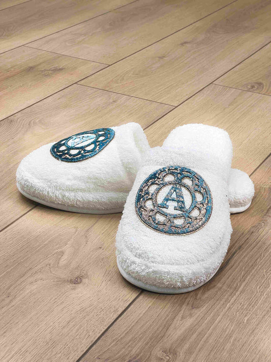 Personalized Initial Lyra Slippers For Men