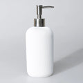Nida White Color Bathroom Accessory Set, Luxury Striped Bath Decor, Chich Resin Bath Set by Creative Home,BAS-SLM-NIDA-W