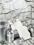 Anka Grey & Silver Bathroom Set - Creative HomeBathroom Accessory Sets