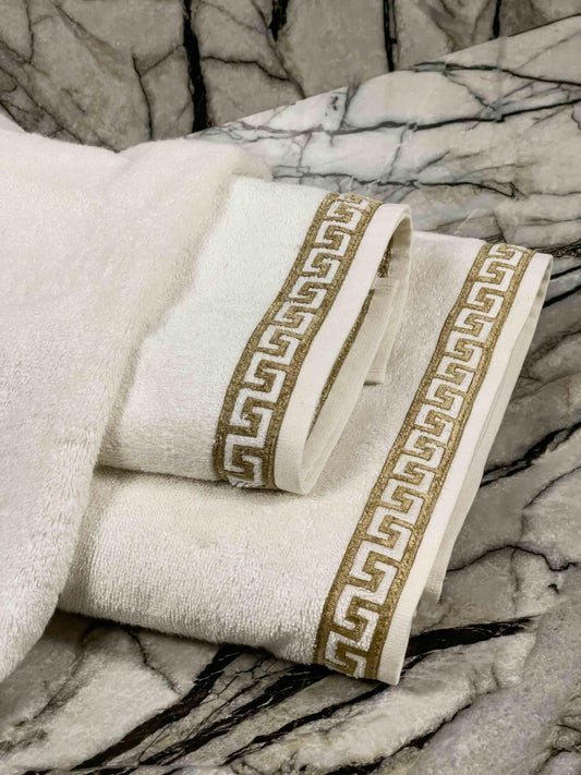 Anka Towel Set - Creative Home Designs, Versace Style Towels,TS-CH-ANKAWG