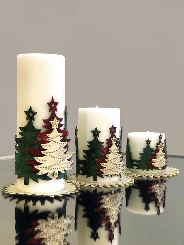 Christmas Tree Candle Set - creativehome-designs