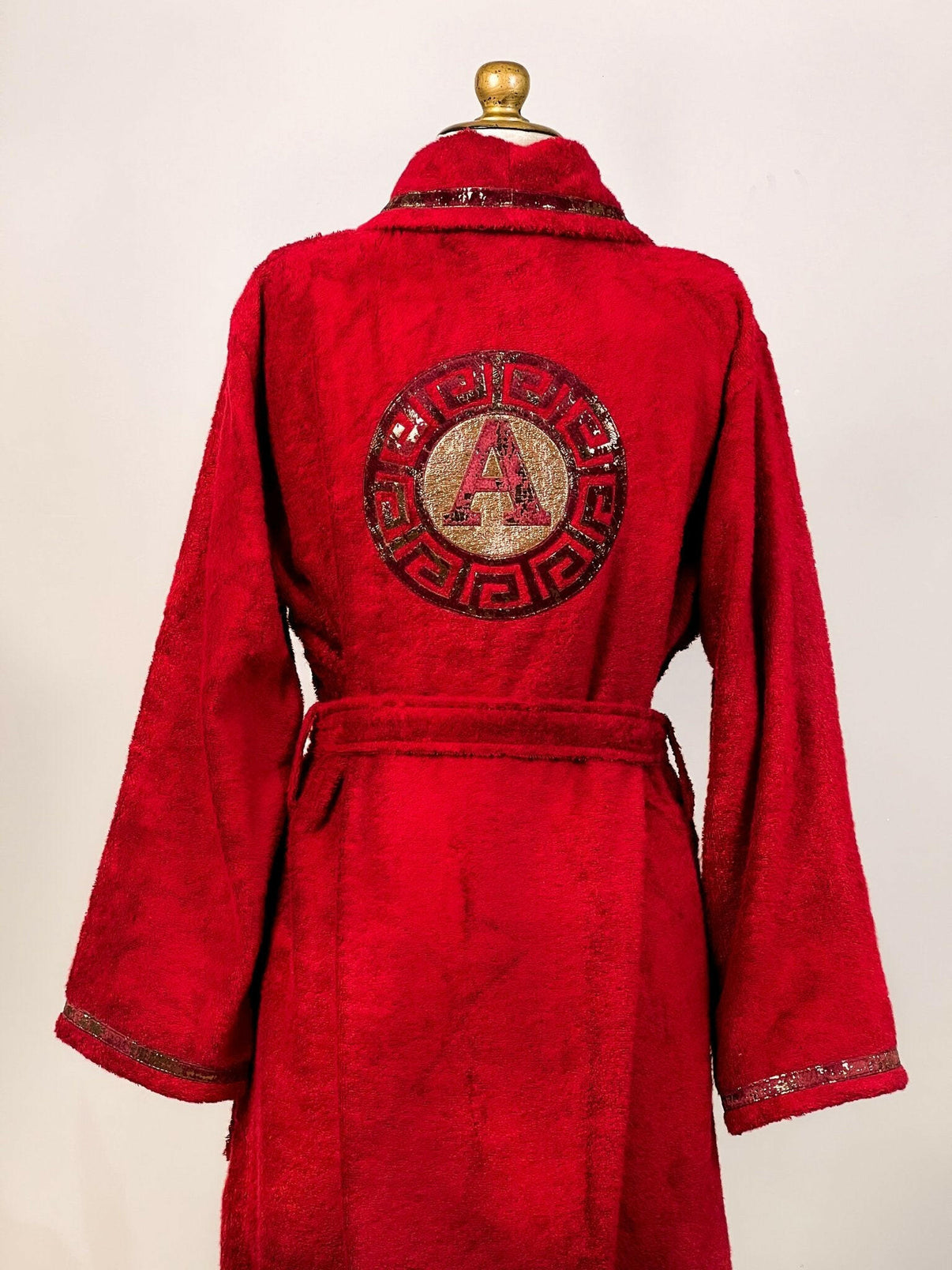 Customized Bathrobe For Her Monogrammed Initials Slippers & Towels Set