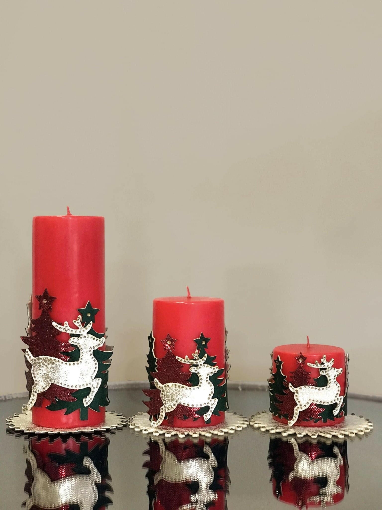 Deer Candle Set - creativehome-designs