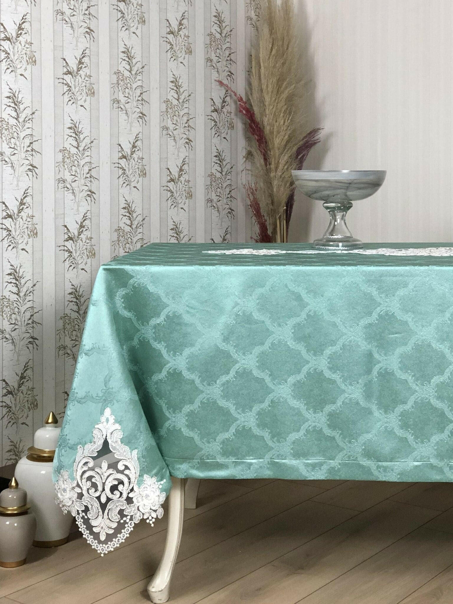 Demet Tablecloth Turquoise - creativehome-designs