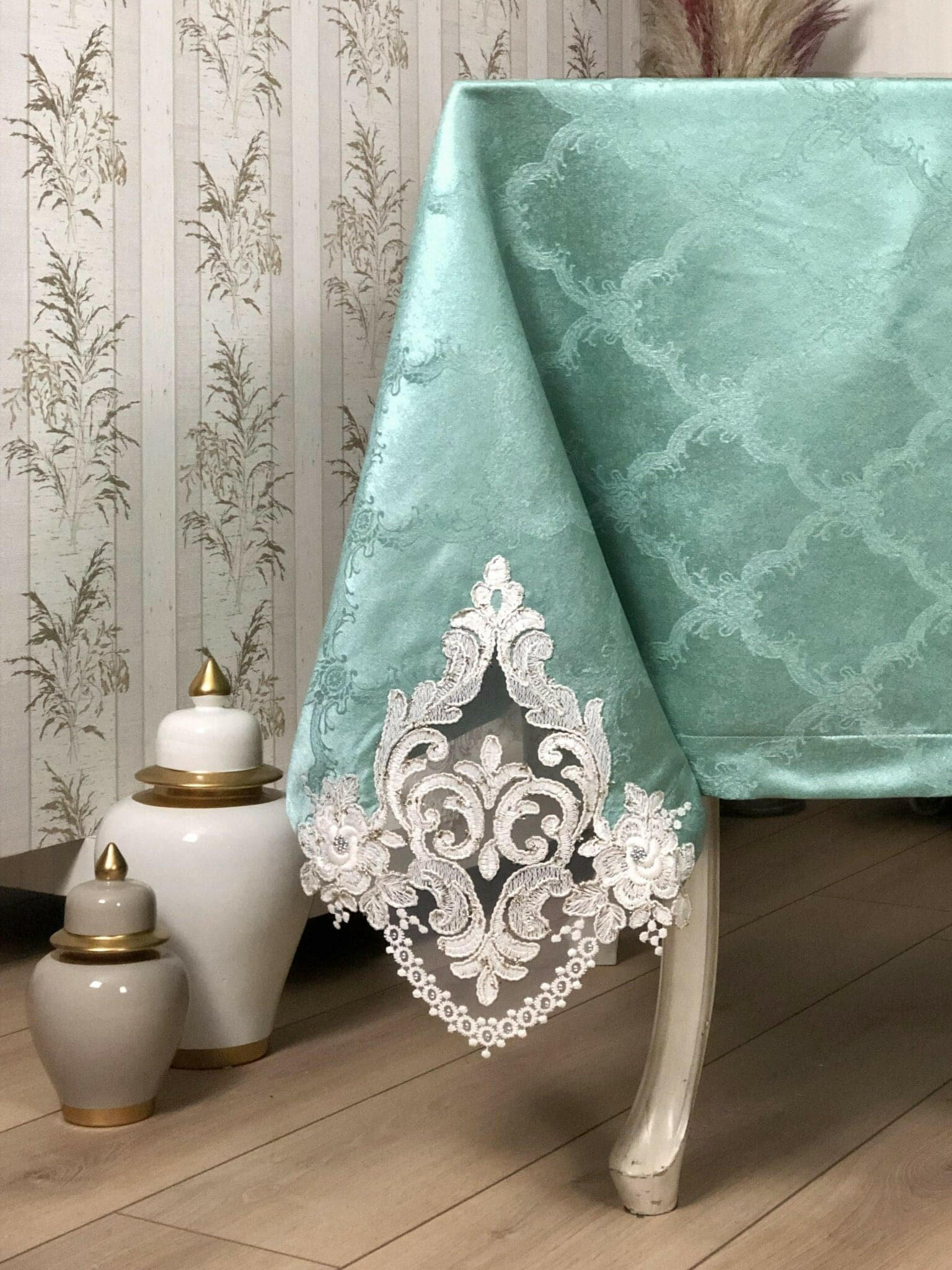 Demet Tablecloth Turquoise - creativehome-designs