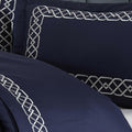 Esma Night Blue - Embroidered Luxury Duvet Cover Set - Creative HomeDuvet Covers