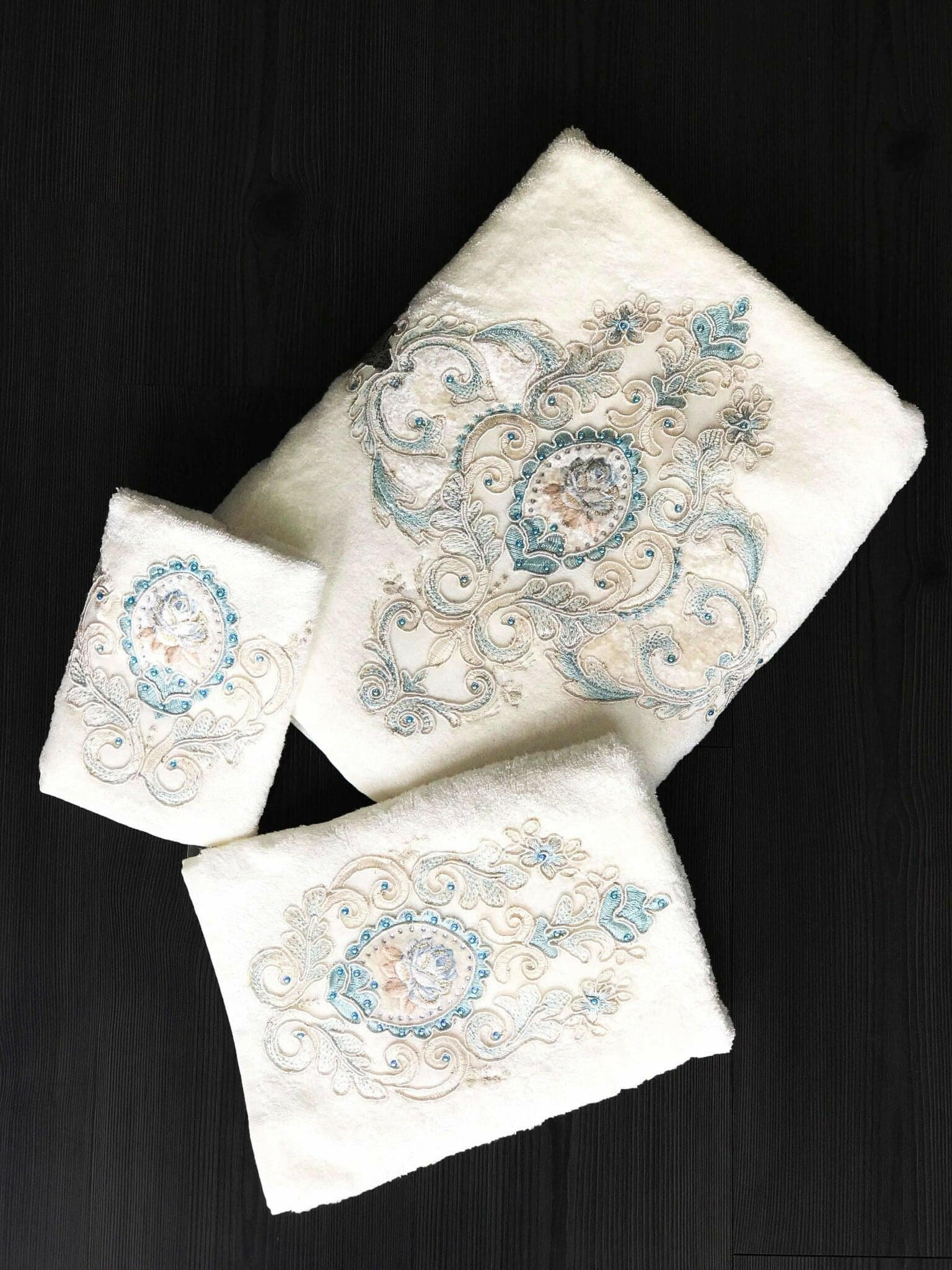 Rustic Hand Towel Set 3-Piece Farmhouse Decorative Hand Towels - Our ...