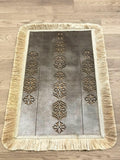 Hazal Gold Color Cutout Rectangular Rug with Tassels - Creative Home Designs Rugs, Turkish Carpet with Diamonds, Non Slip Mat,RUG-HZL-Co-4060,RUG-HZL-Co-60100,RUG-HZL-Co-70120,RUG-HZL-Co-90150,RUG-HZL-Co-121182,RUG-HZL-Co-152243,RUG-HZL-Co-182274