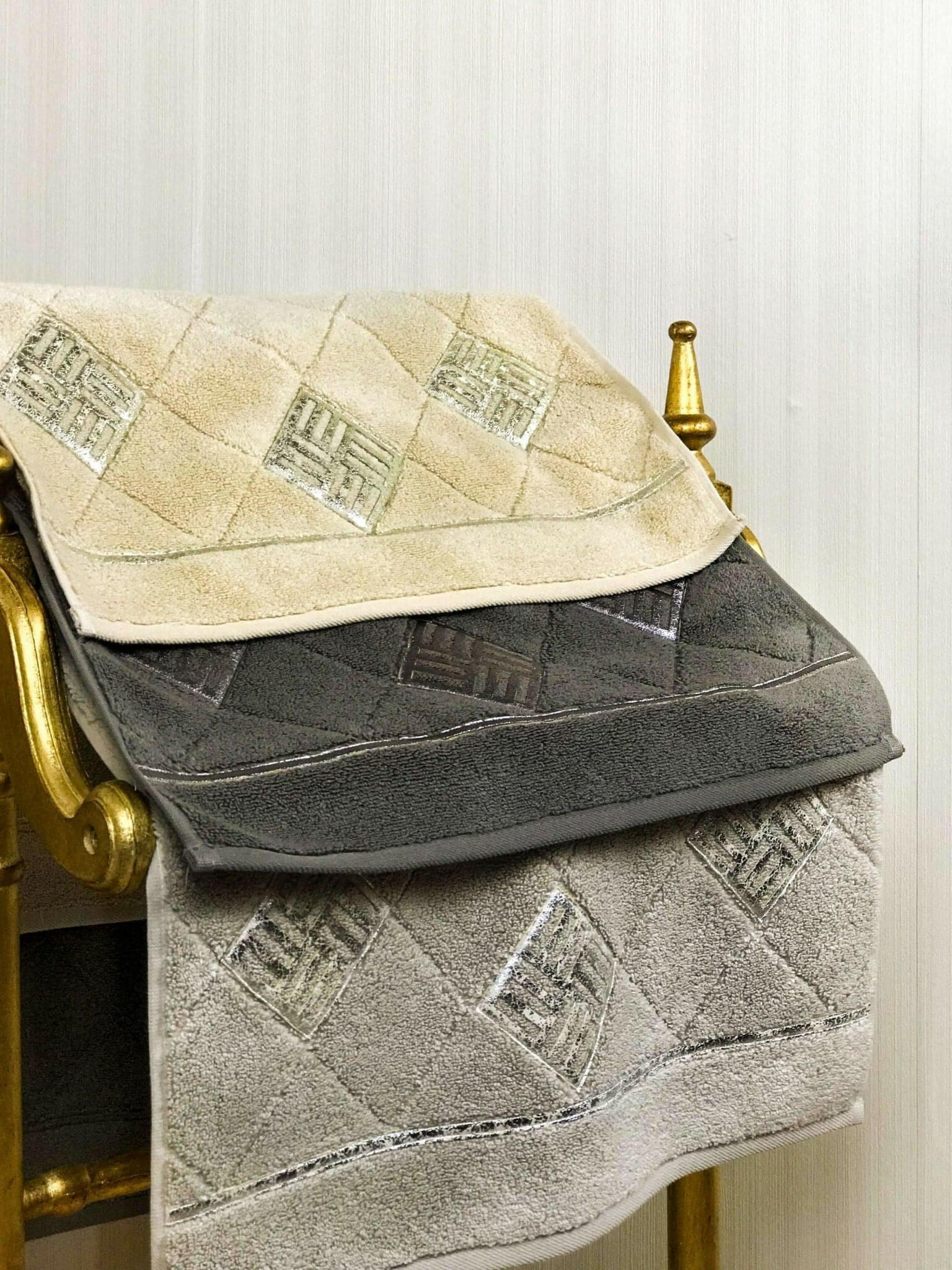 Lara Gold Towel Set - creativehome-designsTowels