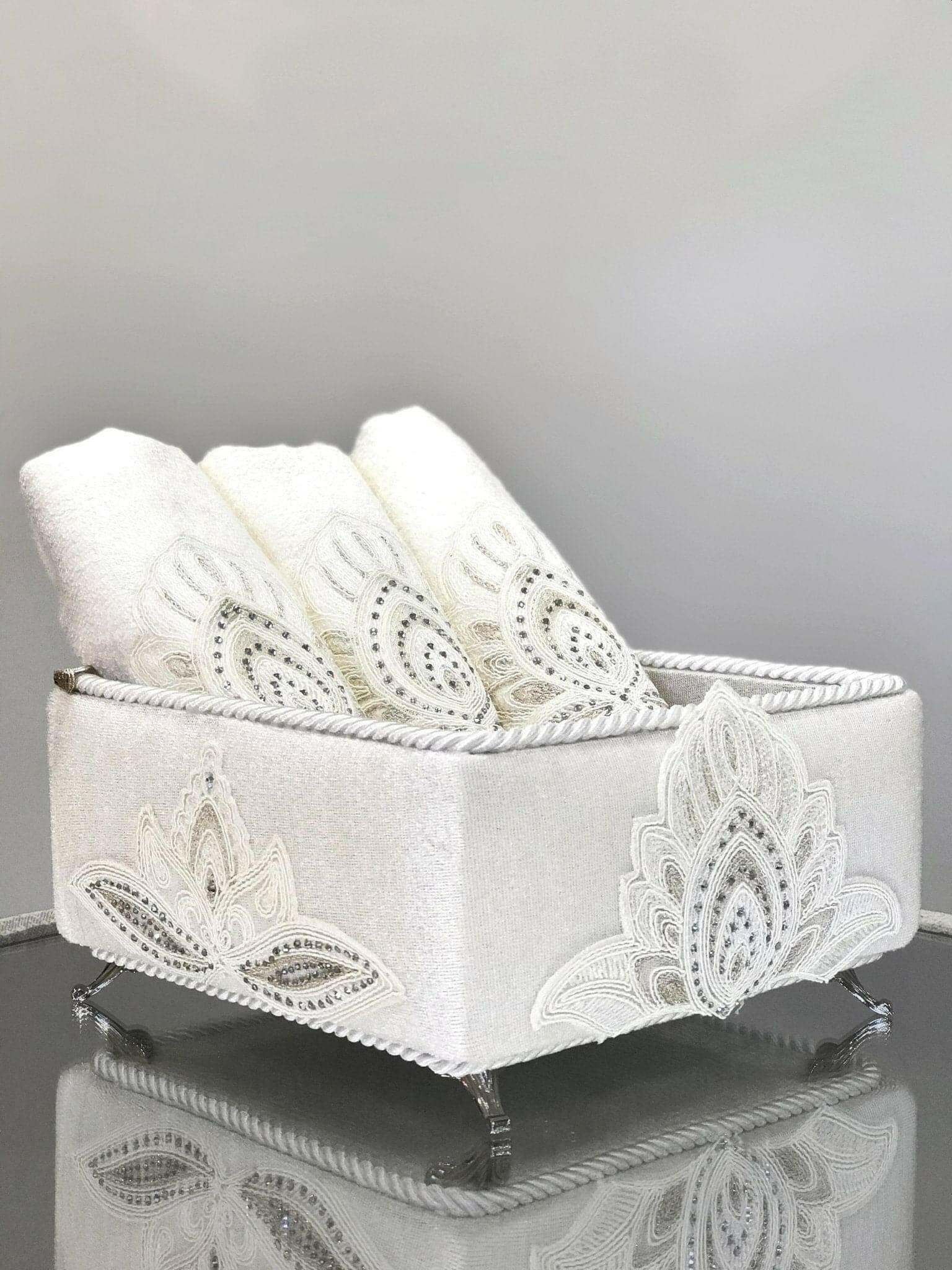 Lotus Towel Box Set - creativehome-designs