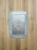 Mihrace Rug Oriental Chic Grey & Silver Color Rug - Creative Home Designs Rugs, Oriental Style Turkish Carpet, Rectangular Mat With Diamonds & Tassels,RUG-MHRC-Si-4060,RUG-MHRC-Si-60100,RUG-MHRC-Si-70120,RUG-MHRC-Si-90150,RUG-MHRC-Si-121182,RUG-MHRC-Si-152243