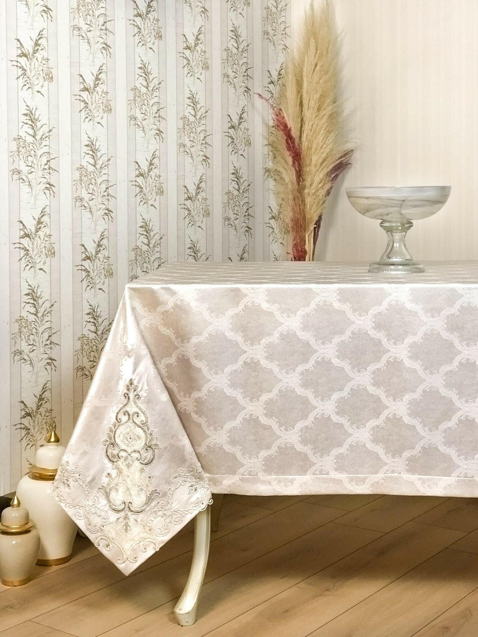 Serra Powder Pink Tablecloth - creativehome-designsTablecloths